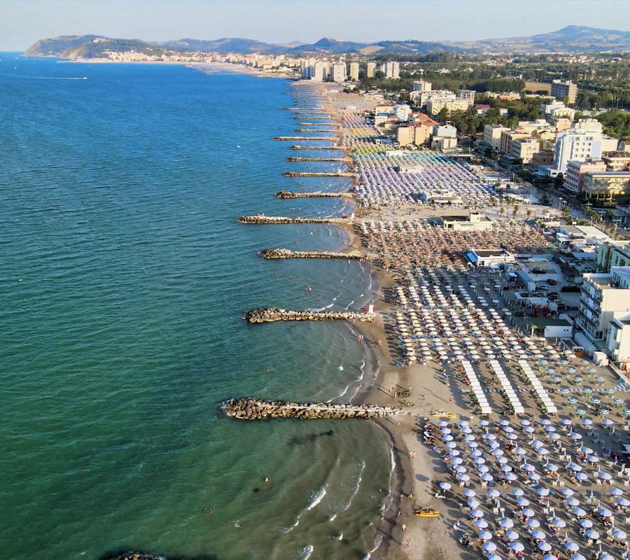 Vista aerea di Misano Adriatico