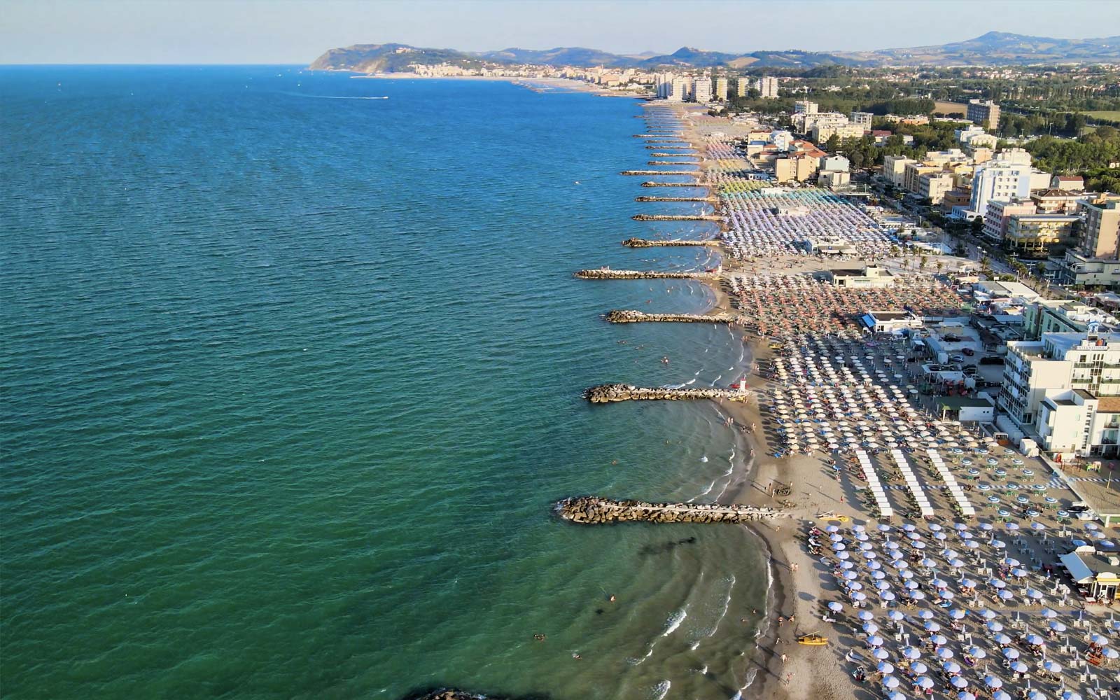 Vista aerea di Misano Adriatico